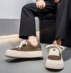 画像4: UnisexThick-soled suede lace-up sneakers Shoes　 ユニセックス男女兼用厚底プラットフォームスエードレースアップ スニーカーカジュアルシューズ (4)