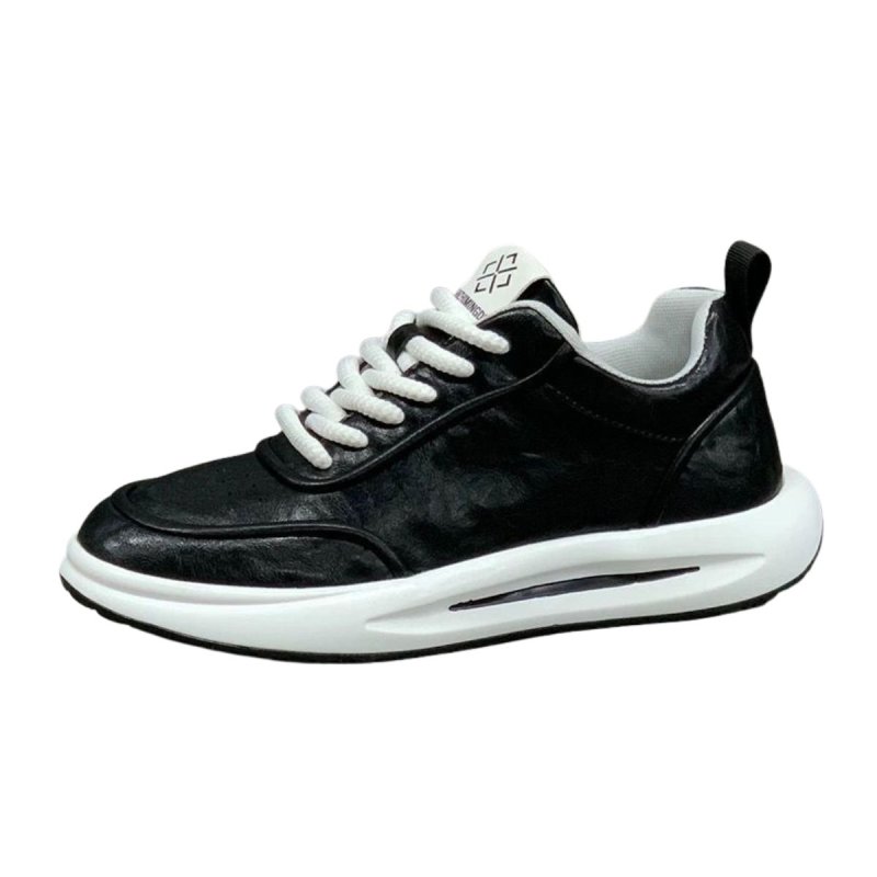 画像1: Unisex Leather lace-up sneakers Shoes　 ユニセックス男女兼用レザーレースアップ スニーカーカジュアルシューズ (1)