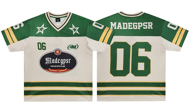 画像1: American style mesh uniform short sleeve T-shirt　ユニセックス 男女兼用アメリカンスタイルメッシュユニフォーム半袖  Tシャツ (1)