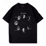 画像2:  NASA x phases of the moon Print Short Sleeve T-Shirt  　ユニセックス 男女兼用NASAナサ×月の満ち欠けプリント 半袖 Tシャツ (2)