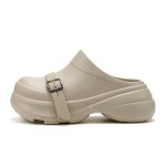 画像5: Thick-soled belt heel & wedge back sandal slippers 厚底ベルトヒール＆ウエッジバックバンドサンダルスリッパ　シャワー  スリッパシャワービーチ (5)