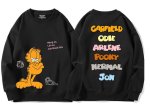画像6: hang on let me over think this Garfield Print Sweatshirt　ユニセックス男女兼用考え中ガーフィールド スウェットシャツトレーナー  (6)