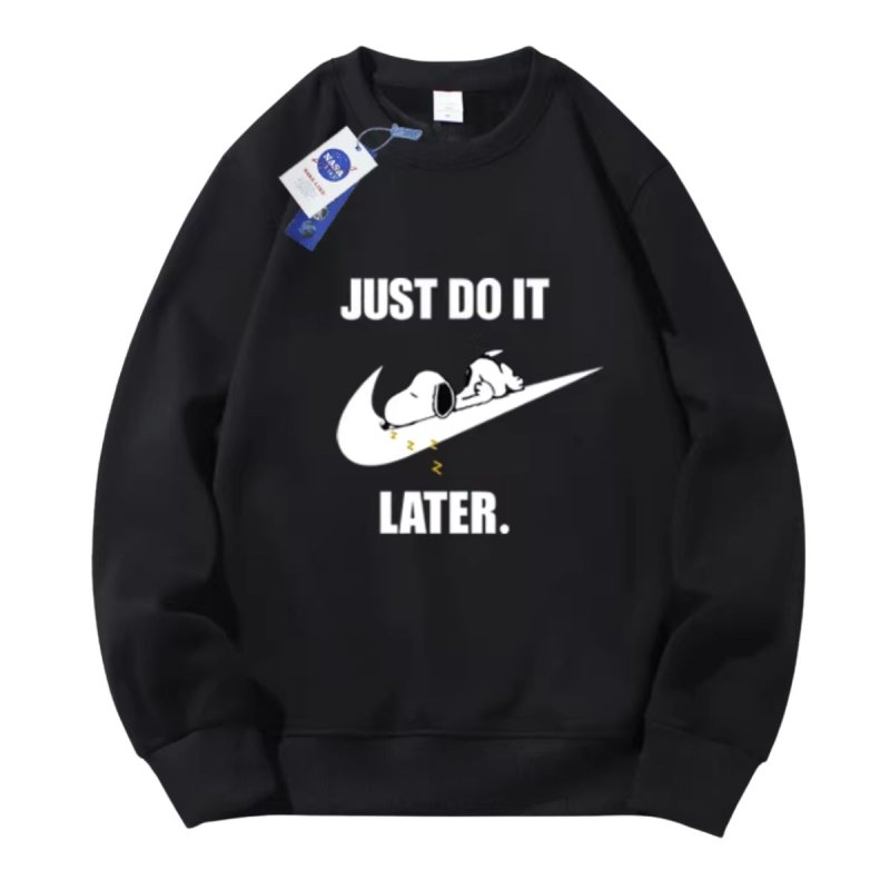 画像6: JUST DO IT LATER x Sleeping Snoopy sweat pullover ユニセックス男女兼用 NASA × JUST DO IT LATER× スヌーピー スウェット トレーナー  (6)