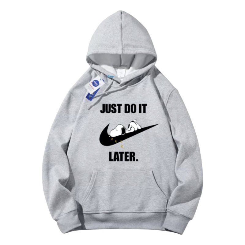 画像1: JUST DO IT LATER x Sleeping Snoopy sweat hoodie ユニセックス男女兼用 NASA × JUST DO IT LATER× スヌーピー スウェット パーカー (1)