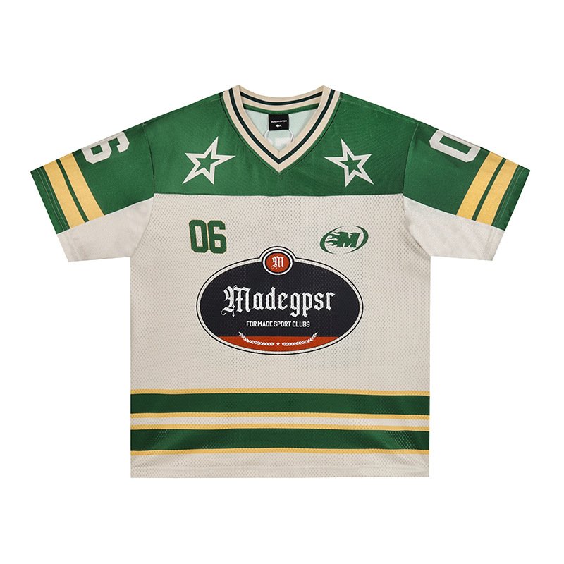 画像2: American style mesh uniform short sleeve T-shirt　ユニセックス 男女兼用アメリカンスタイルメッシュユニフォーム半袖  Tシャツ (2)