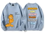 画像8: hang on let me over think this Garfield Print Sweatshirt　ユニセックス男女兼用考え中ガーフィールド スウェットシャツトレーナー  (8)