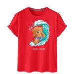 画像5: Bear Wave Rider Print Short Sleeve T-Shirt　ユニセックス 男女兼用ウェブライダーベアプリント半袖  Tシャツ (5)