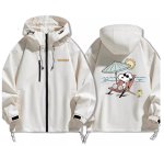 画像2: Snoopy & Woodstock Vacation Windbreaker  Windbreaker blouson Jacket 　ユニセックス男女兼用スヌーピー＆ウッドストックバケイション ウインドブレーカマウンテンパーカージャケットブルゾン (2)
