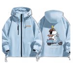 画像2: Snoopy & Woodstock Scooter Windbreaker blouson Jacket 　ユニセックス男女兼用スヌーピー＆ウッドストックスクーター ウインドブレーカマウンテンパーカージャケットブルゾン (2)