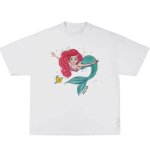画像1: Ariel print  short sleeve T-shirt   アリエル プリント 半袖Tシャツ  男女兼用 ユニセックス (1)