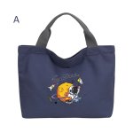 画像1: Space Shuttle Graphic Graffiti Canvas Tote Eco Shopping Bag　スペースシャトルグラフィック落書きキャンバストートショルダーショッピングバッグ 通勤通学ママバッグ (1)