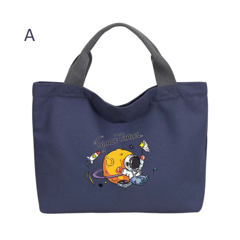 画像1: Space Shuttle Graphic Graffiti Canvas Tote Eco Shopping Bag　スペースシャトルグラフィック落書きキャンバストートショルダーショッピングバッグ 通勤通学ママバッグ (1)
