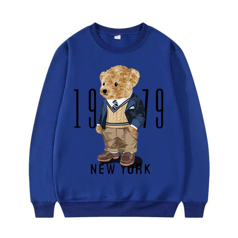 画像5: 1979 New York Trad Bear Print Sweatshirt　ユニセックス男女兼用1979ニューヨークトラッドベア熊スウェットシャツトレーナー  (5)