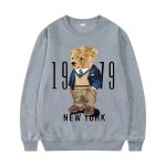 画像4: 1979 New York Trad Bear Print Sweatshirt　ユニセックス男女兼用1979ニューヨークトラッドベア熊スウェットシャツトレーナー  (4)