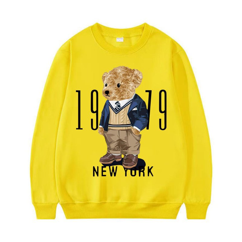 画像10: 1979 New York Trad Bear Print Sweatshirt　ユニセックス男女兼用1979ニューヨークトラッドベア熊スウェットシャツトレーナー  (10)