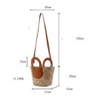 画像4: French style handle leather basket tote shoulder crossbody bag フレンチススタイルハンドルレザートトートショルダー クロスボディバッグ (4)