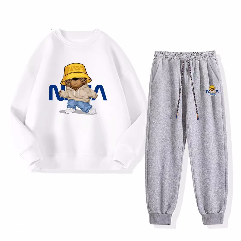 画像5: Unisex NASA x Walking Bear Hoodie & Pants Set  男女兼用ユニセックス NASA ナサ×ウォキングベア スウェットセットアップ トレーナー＆パンツセット (5)