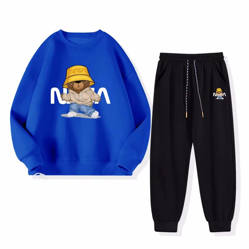 画像3: Unisex NASA x Walking Bear Hoodie & Pants Set  男女兼用ユニセックス NASA ナサ×ウォキングベア スウェットセットアップ トレーナー＆パンツセット (3)