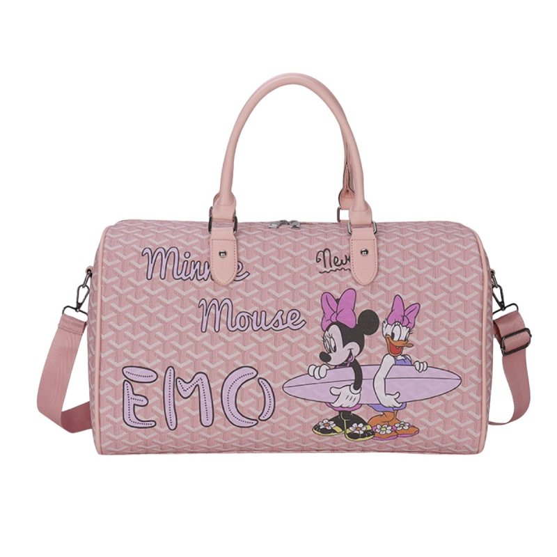 画像1: EMO Minnie Mouse Mickey Mouse graffiti painting elements Cartoon shopping  shoulder boston Tote Bag ミニーマウス ミッキーディズニー ペイントトートショルダー ボストン ショッピングバッグ (1)