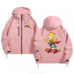 画像3: The Simpsons Bart Simpson Skateboard Windbreaker blouson Jacket 　ユニセックス男女兼用シンプソンズバートシンプソンスケートボードウインドブレーカマウンテンパーカージャケットブルゾン (3)