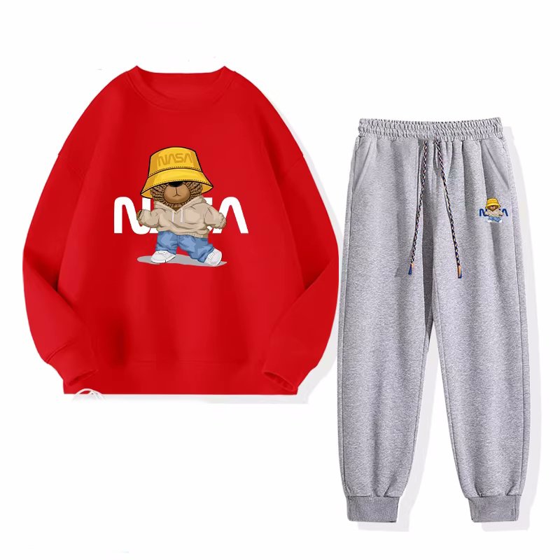 画像8: Unisex NASA x Walking Bear Hoodie & Pants Set  男女兼用ユニセックス NASA ナサ×ウォキングベア スウェットセットアップ トレーナー＆パンツセット (8)