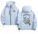 画像2: The Simpsons Bart Simpson Windbreaker  blouson Jacket 　ユニセックス男女兼用シンプソンズバートシンプソンウインドブレーカマウンテンパーカージャケットブルゾン (2)