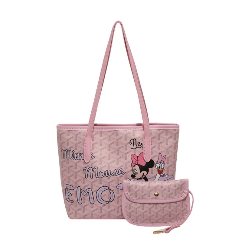 画像3: EMO Minnie Mouse Mickey Mouse graffiti painting elements Cartoon shopping shoulder Tote Bag ミニーマウス ミッキーディズニー ペイントトートショルダー ショッピングバッグ (3)