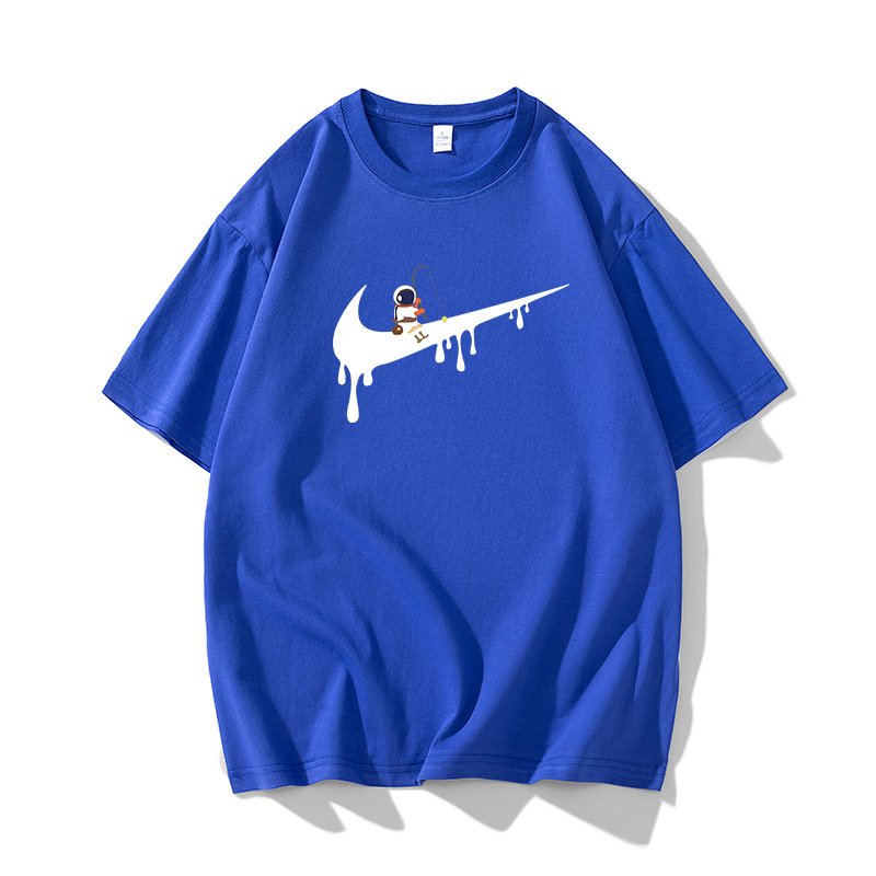 画像5: NASA x Fishing Astronaut x Raindrop swoosh Print Tshirts ユニセックス 男女兼用 NASA ナサ × 釣り 宇宙飛行士 × 雨だれスウォッシュプリント Tシャツ (5)