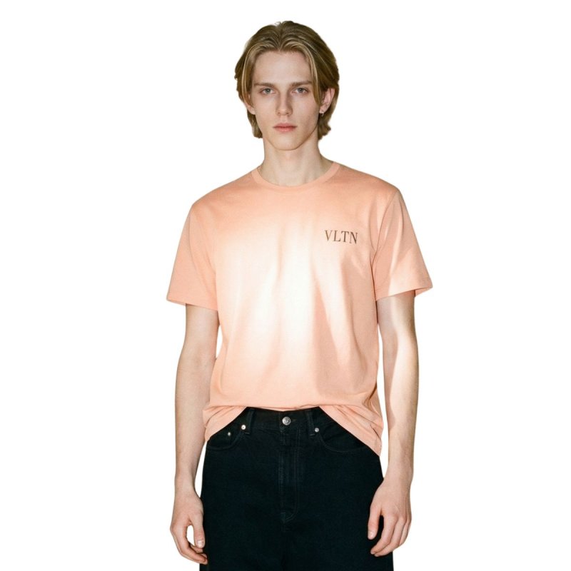 画像1: Unisex VLTN Logo One pint Logo T-shirts VLTN ワンポイント ロゴ Tシャツ 男女兼用 ユニセックスサイズ (1)