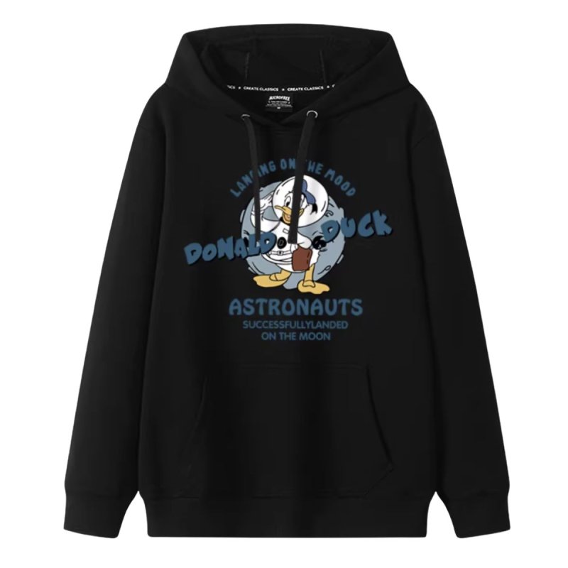 画像3: Donald Duck astronaut long-sleeved Hoodie Sweat  宇宙飛行士 ドナルドダック スウェット フーディパーカー 男女兼用 ユニセックス (3)