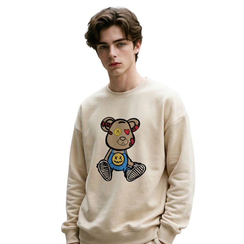 画像4: Unisex Cute bear sweatshirt & pants  Setup  男女兼用ユニセックス キュートベア熊ベアブリック スウェットセットアップ トレーナー＆パンツセット (4)