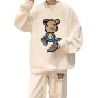 画像6: Unisex Cute bear sweatshirt & pants  Setup  男女兼用ユニセックス キュートベア熊ベアブリック スウェットセットアップ トレーナー＆パンツセット (6)
