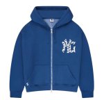 画像1: Monogram logo print zip-up pants set　ユニセックス 男女兼用 モノグラムロゴプリント  セットアップ ジップアップジャケット ＆パンツ上下セット (1)