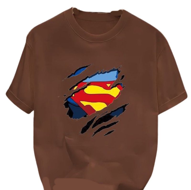 画像4: Hidden Superman logo Print Tshirts ユニセックス 男女兼用 隠れスーパーマンマークプリント Tシャツ (4)