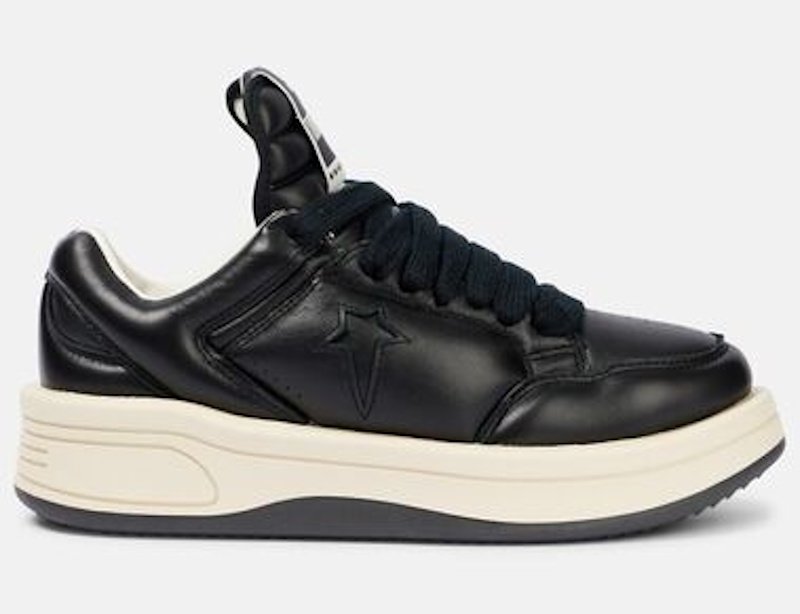 画像2: Unisex RO style high-cut leather lace-up sneakers Shoes　 ユニセックス男女兼用RO厚底プラットフォームレザーハイカットレースアップ スニーカーカジュアルシューズ (2)