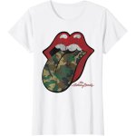 画像3: Rolling Stones-style camouflage tongue T-shirt  ユニセックス 男女兼用ローリングストーンスタイルカモフラージュ迷彩ベロプリント Tシャツ (3)