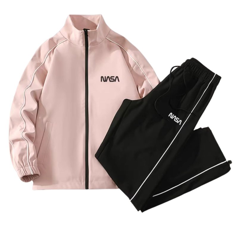 画像4:  Men & Women NASA logo zip-up tracksuit jacket and pants set NASAナサ プリント トラックスーツ セットアップ ユニセックス 男女兼用 ジャケット ＆パンツ上下セット (4)