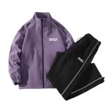 画像2:  Men & Women NASA logo zip-up tracksuit jacket and pants set NASAナサ プリント トラックスーツ セットアップ ユニセックス 男女兼用 ジャケット ＆パンツ上下セット (2)