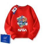 画像8: NASA x Rubik's Cube Print Sweatshirt　ユニセックス男女兼用NASAナサ×ルービックキューブプリントスウェットシャツトレーナー  (8)