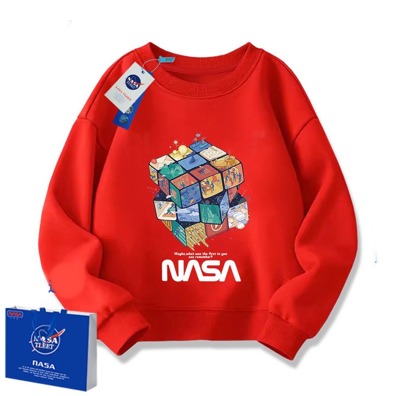 画像8: NASA x Rubik's Cube Print Sweatshirt　ユニセックス男女兼用NASAナサ×ルービックキューブプリントスウェットシャツトレーナー  (8)