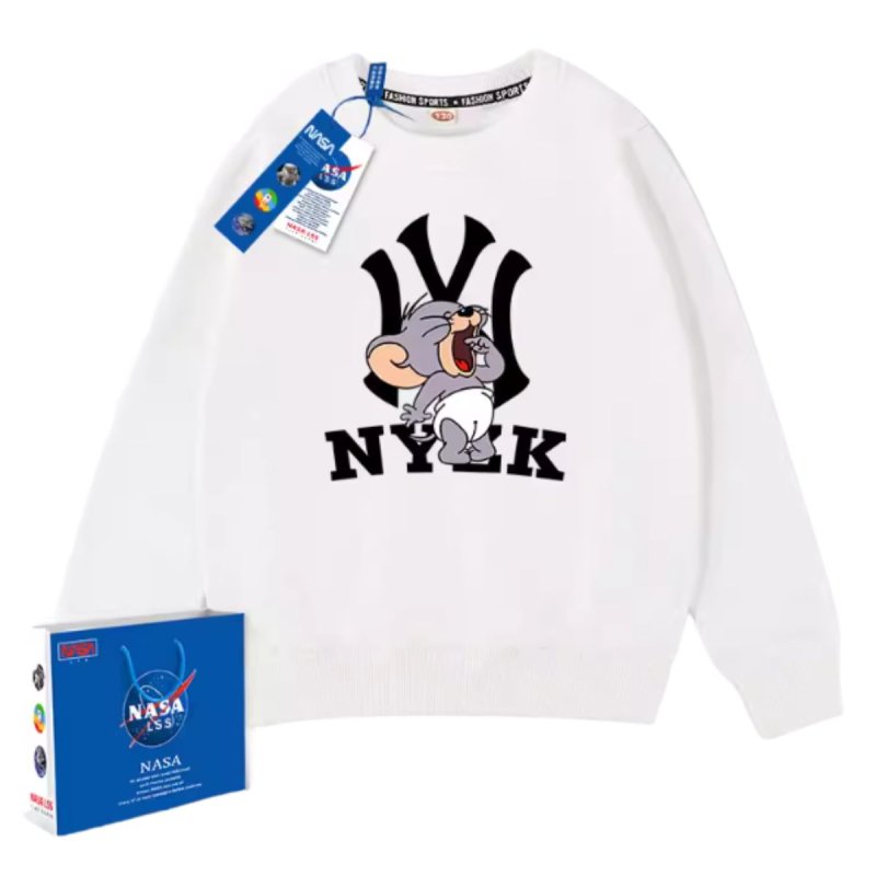 画像2: Tom and Jerry Jerry x NY Print Sweatshirt　ユニセックス男女兼用トムとジェリー ジェリー×NYプリントスウェットシャツトレーナー  (2)