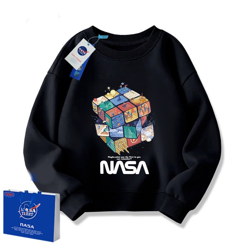 画像5: NASA x Rubik's Cube Print Sweatshirt　ユニセックス男女兼用NASAナサ×ルービックキューブプリントスウェットシャツトレーナー  (5)