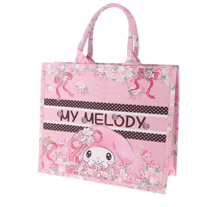 画像3: Hello Kitty My Melody & Kuromi Book Tote Shopping Tote Bag 海外限定 ハローキティ マイメロディ&クロミ ブック トート ショッピングバッグ (3)
