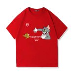 画像8: Tom and Jerry Chase short sleeve T-shirt ユニセックス 男女兼用チェイサートムとジェリートム＆ジェリー半袖Tシャツ (8)