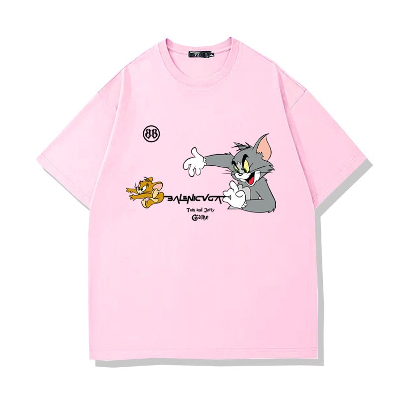 画像9: Tom and Jerry Chase short sleeve T-shirt ユニセックス 男女兼用チェイサートムとジェリートム＆ジェリー半袖Tシャツ (9)