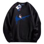 画像1: NASA x Fishing Astronaut x Raindrop swoosh Print Sweatshirts ユニセックス 男女兼用 NASA ナサ ×  フィッシング 宇宙飛行士 × 雨だれスウォッシュプリントスウェットトレーナー (1)