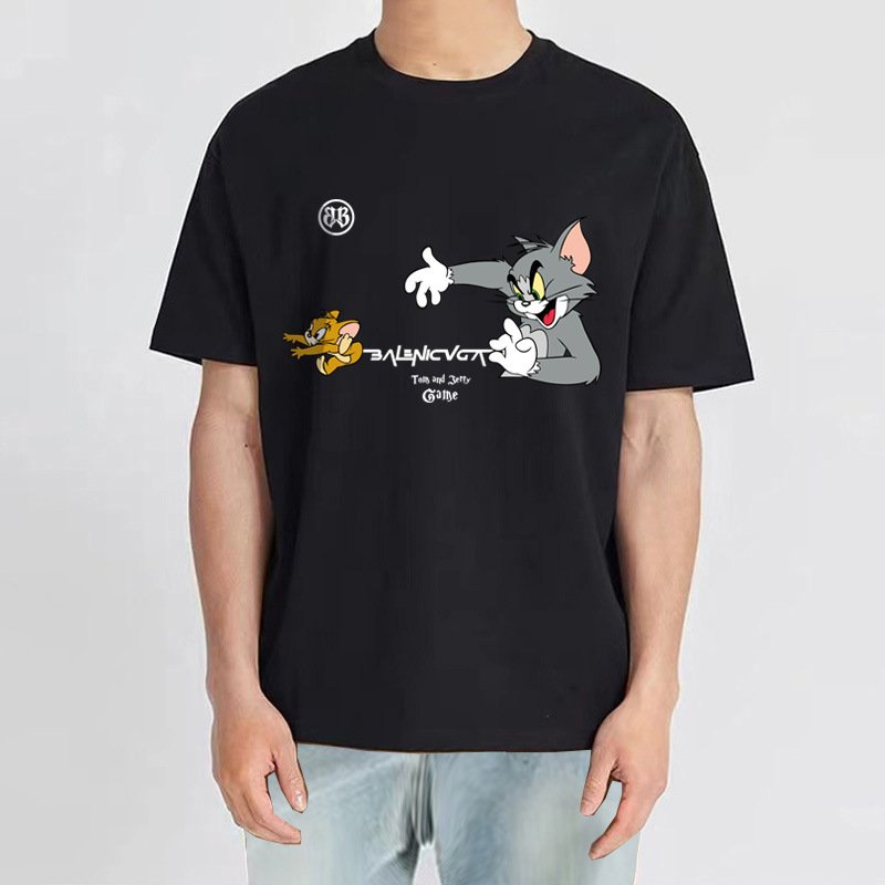 画像11: Tom and Jerry Chase short sleeve T-shirt ユニセックス 男女兼用チェイサートムとジェリートム＆ジェリー半袖Tシャツ (11)