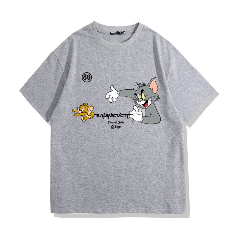 画像4: Tom and Jerry Chase short sleeve T-shirt ユニセックス 男女兼用チェイサートムとジェリートム＆ジェリー半袖Tシャツ (4)