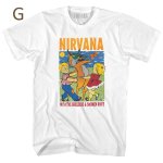 画像8: Nirvana Vintage Style Tour Short Sleeve T-Shirt ニルヴァーナヴィンテージスタイルツアー プリントラウンドネック Tシャツ ユニセックス 男女兼用 古着風  バンドT (8)