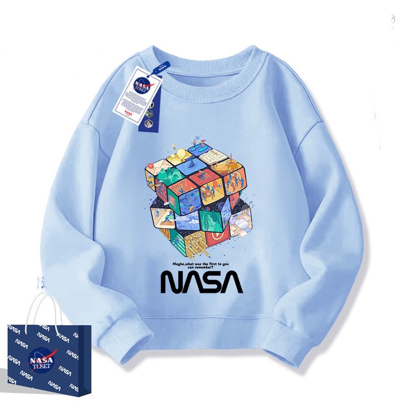 画像7: NASA x Rubik's Cube Print Sweatshirt　ユニセックス男女兼用NASAナサ×ルービックキューブプリントスウェットシャツトレーナー  (7)